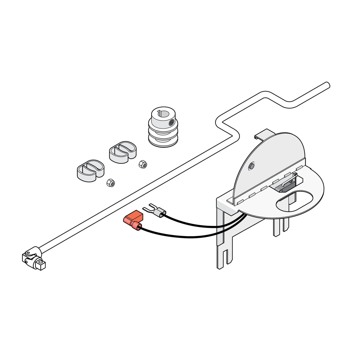 DoorKing 1601-270 Manual Release Kit for Barrier Gates