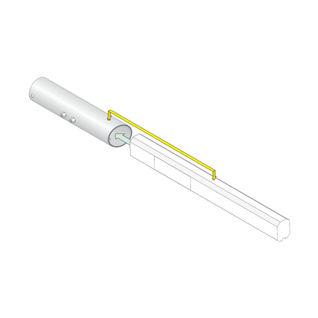 Doorking 1601-278 Pivot Tube, shown with an arm