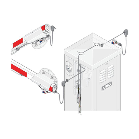 Arnés de cableado DoorKing 1601-356 para integración de LED y borde inverso