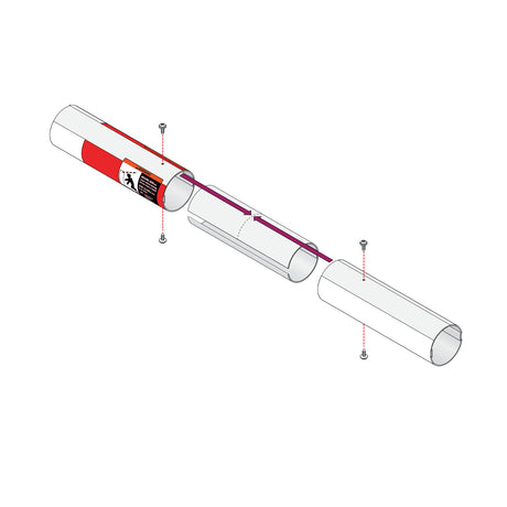 Doorking 1601-528 Aluminum Arm, installation illustration