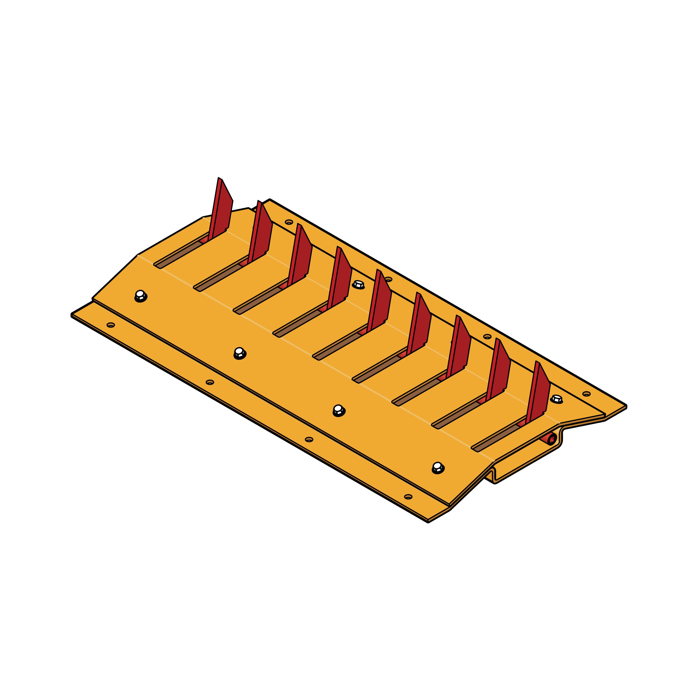 Doorking 1603-165 Surface-Mount Traffic Spike Section | Elitegates