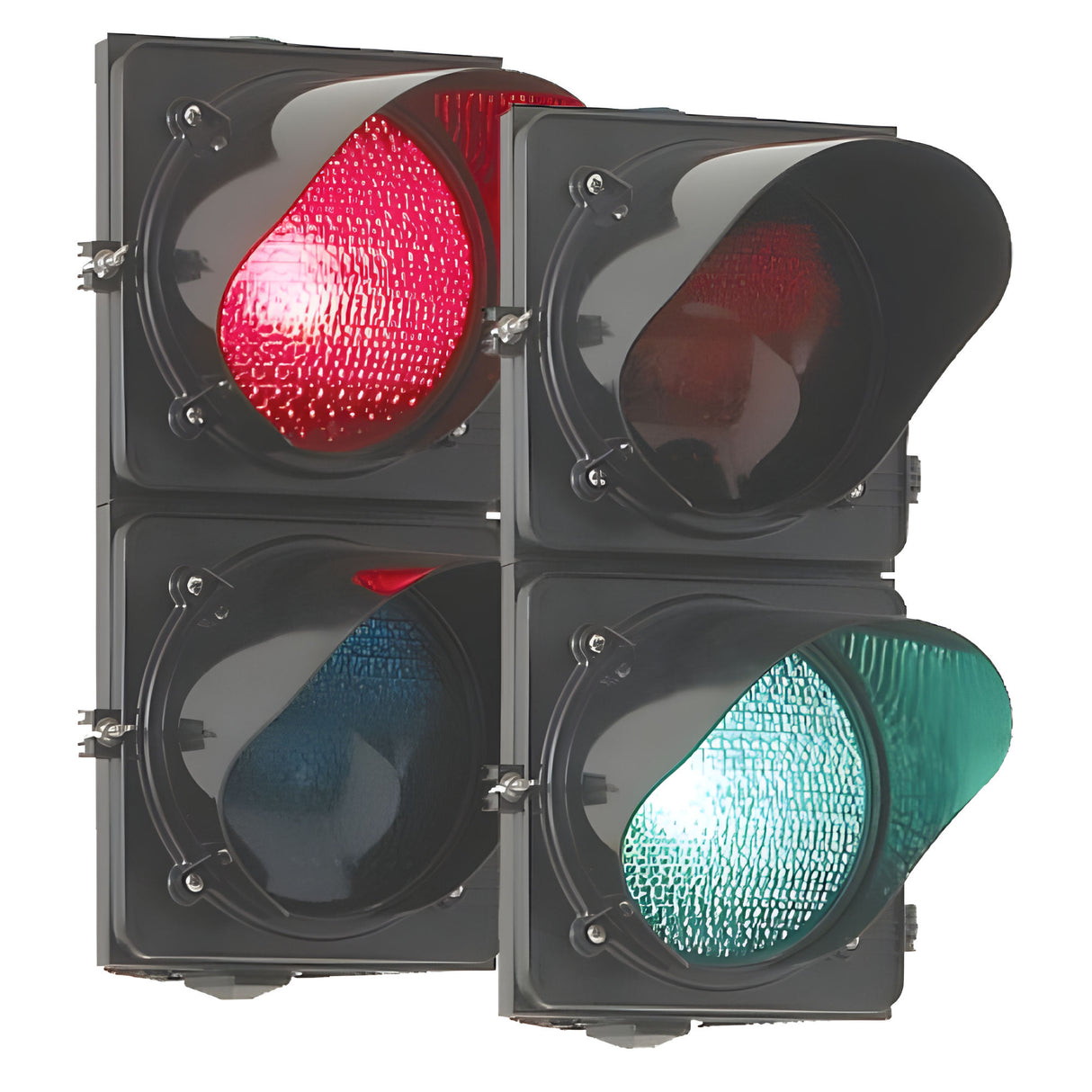 Doorking 1603-223 Traffic Signal with 95" Mounting Post