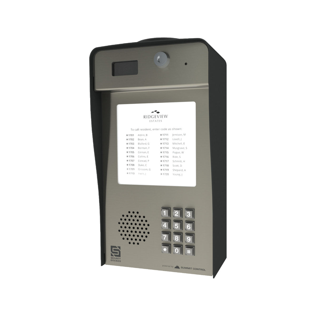 Multi Entry Device Security Brands 16-X2 Multi-Tenant Entry System | Elitegates.net ...