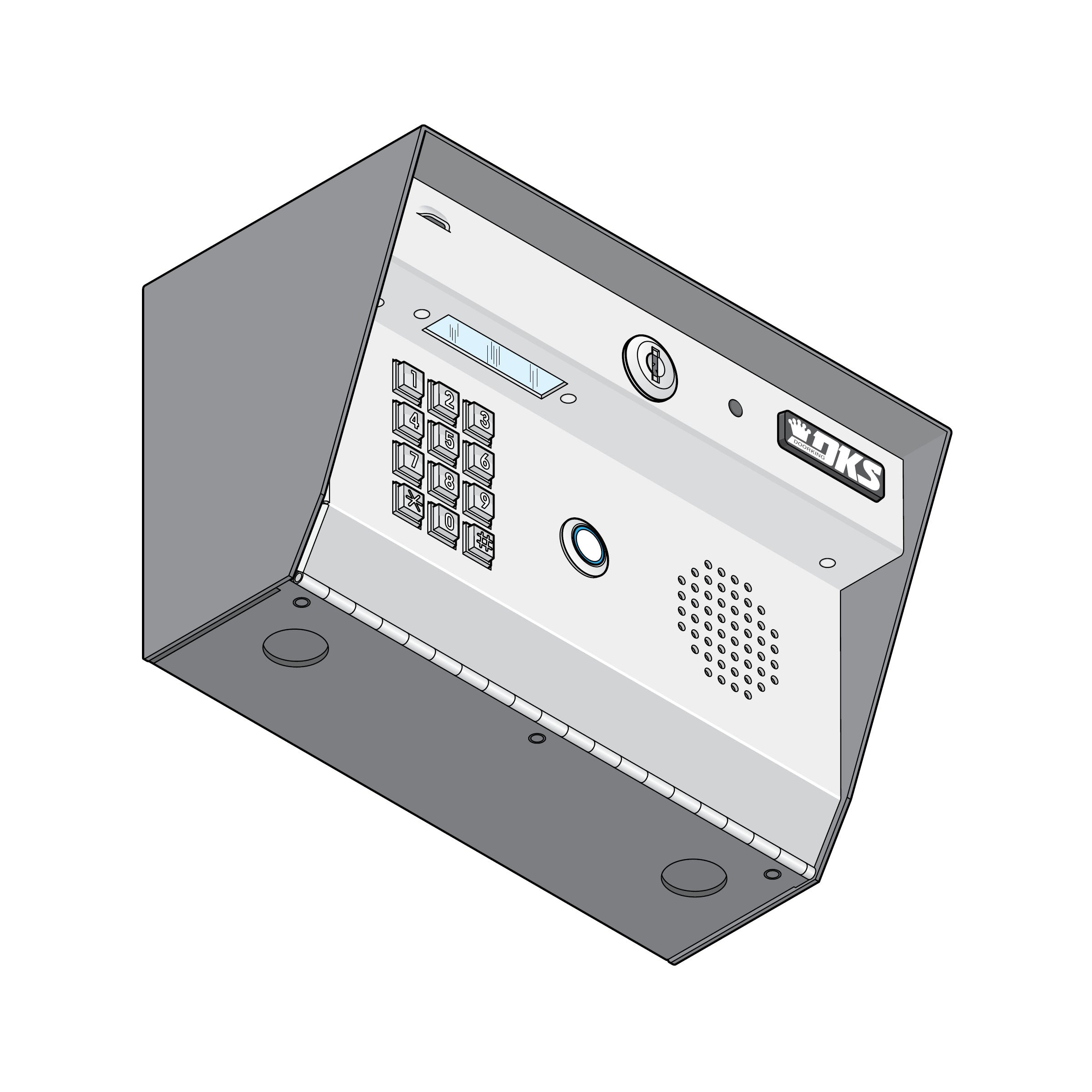 DoorKing 1812-089 Plus Surface Mount Entry System | Elitegates.net