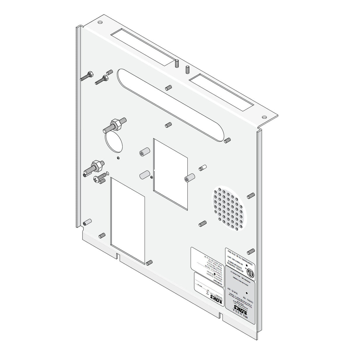 DoorKing 1814-036 Surface Mount Subplate for 1835 | Elitegates.net