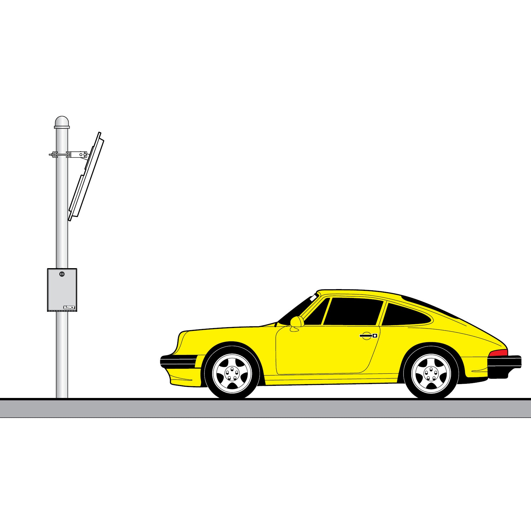 oorKing 1508-199 UHF License Plate Tag for Access | EliteGates.net