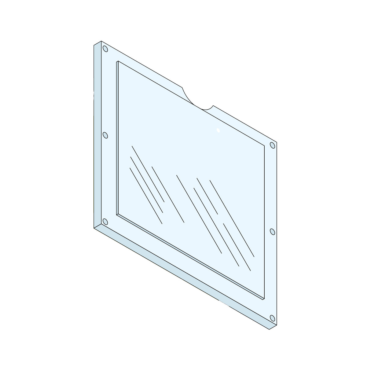 Doorking 1817-004 Plastic Cover for 8 Line LCD