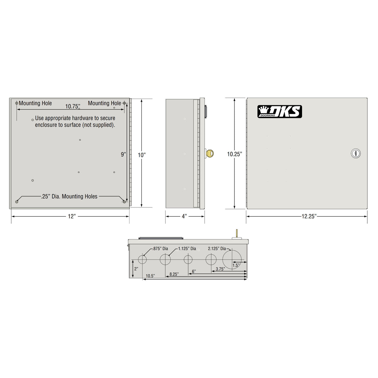 Doorking 1838-095 Measurements