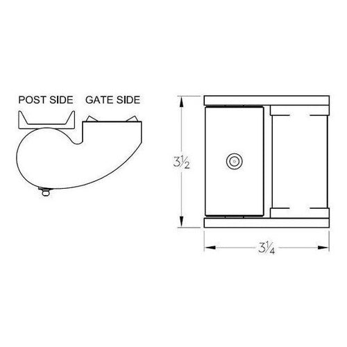 Liftmaster 2064P Hinges (Pair)