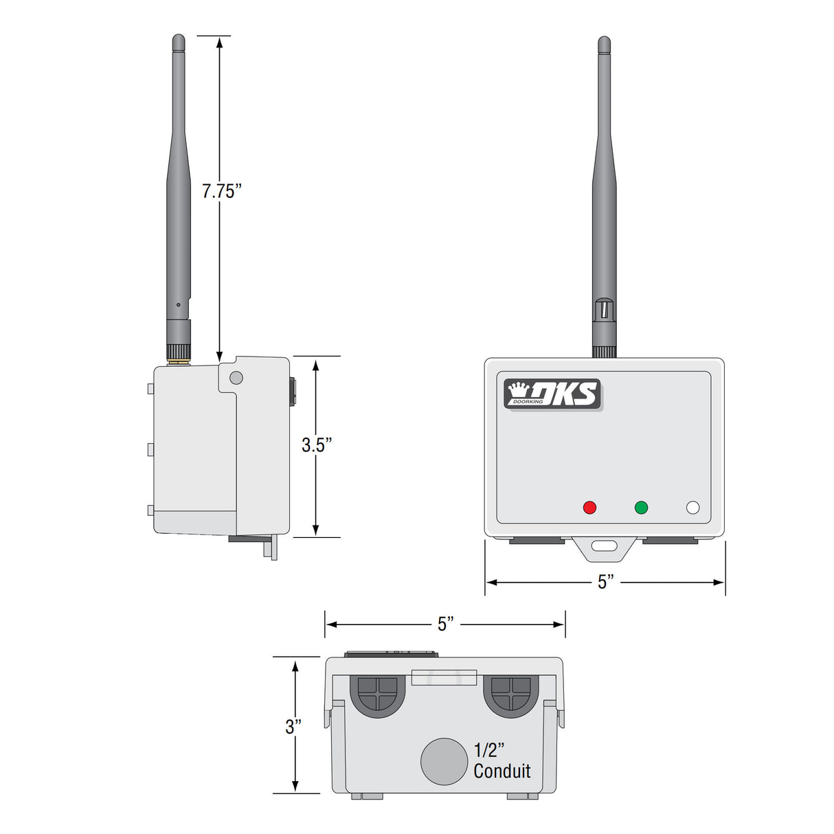 Doorking 2364-080 dimensions