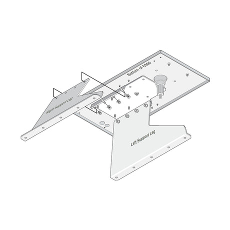 Doorking 2600-264 Pad Mount Kit for Doorking 6300 Swing gate openers