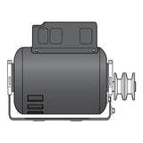 DoorKing 2600-384 Bi-Pulley Motor Assembly - 1HP