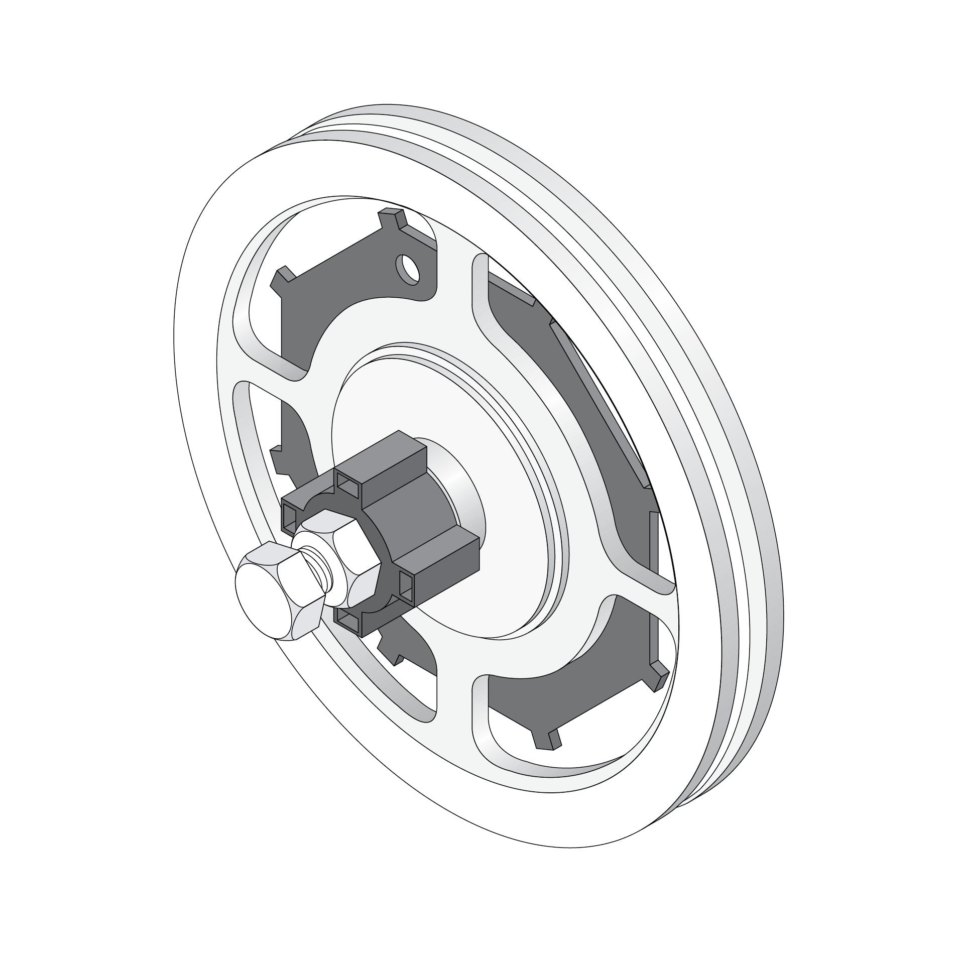 Doorking 2600-917 Jamb Nut - Magnetic Sub-Assembly | Elitegates
