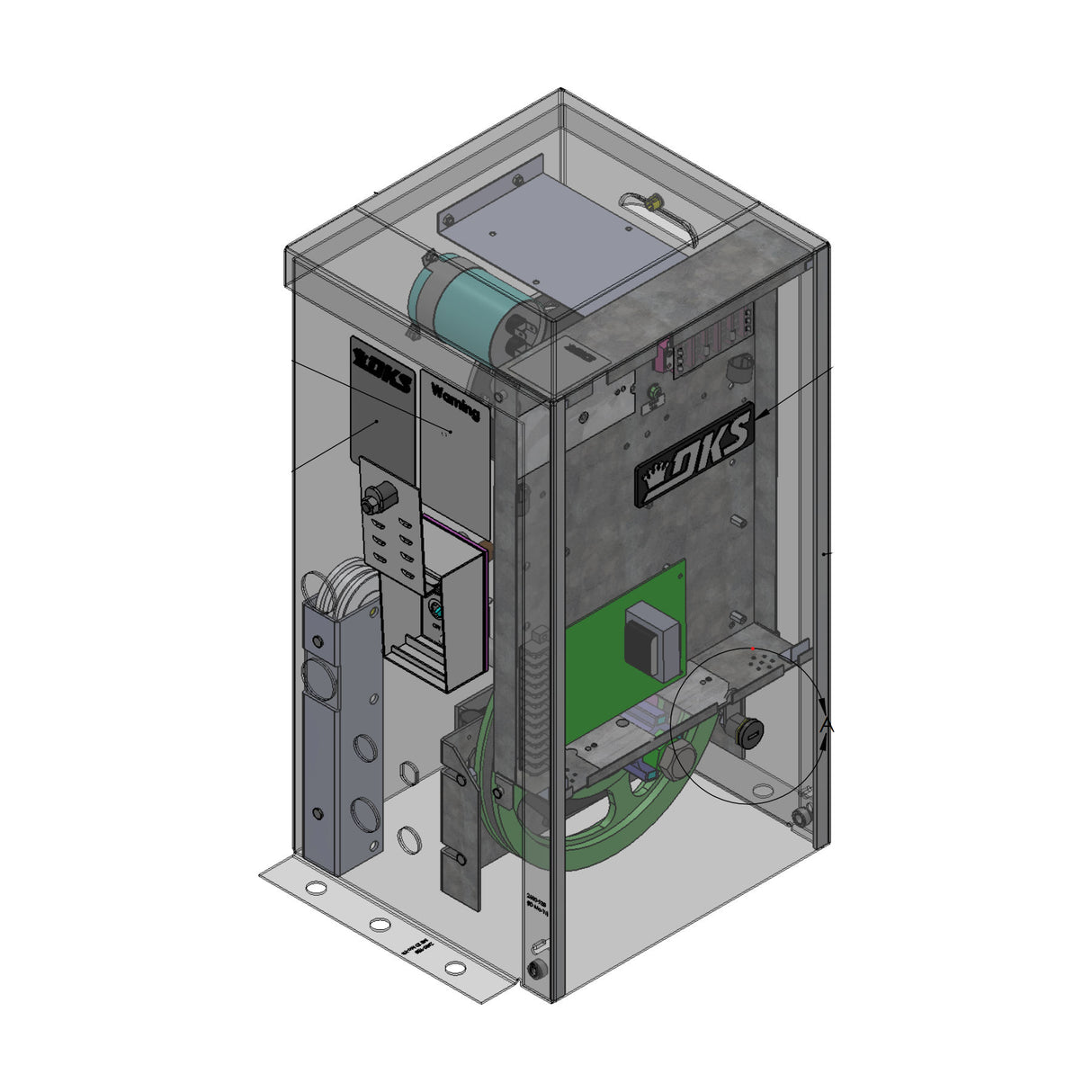 Doorking 2600-933, parts list