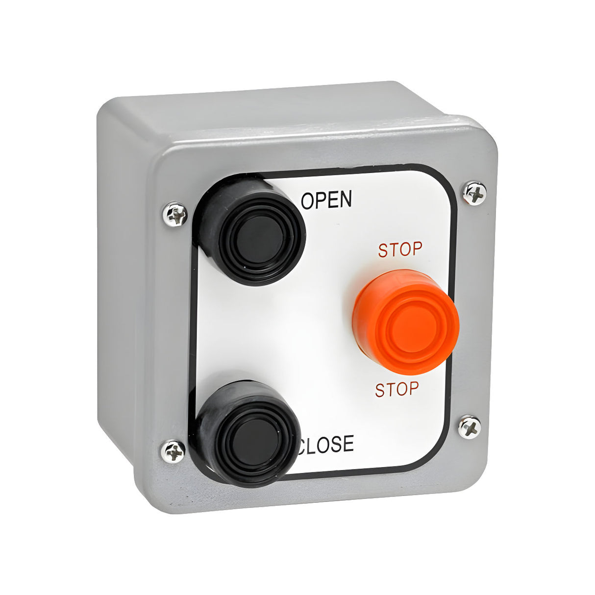 3BX Exterior Control Station, 3-tuttons - Open, Close, Stop Panel