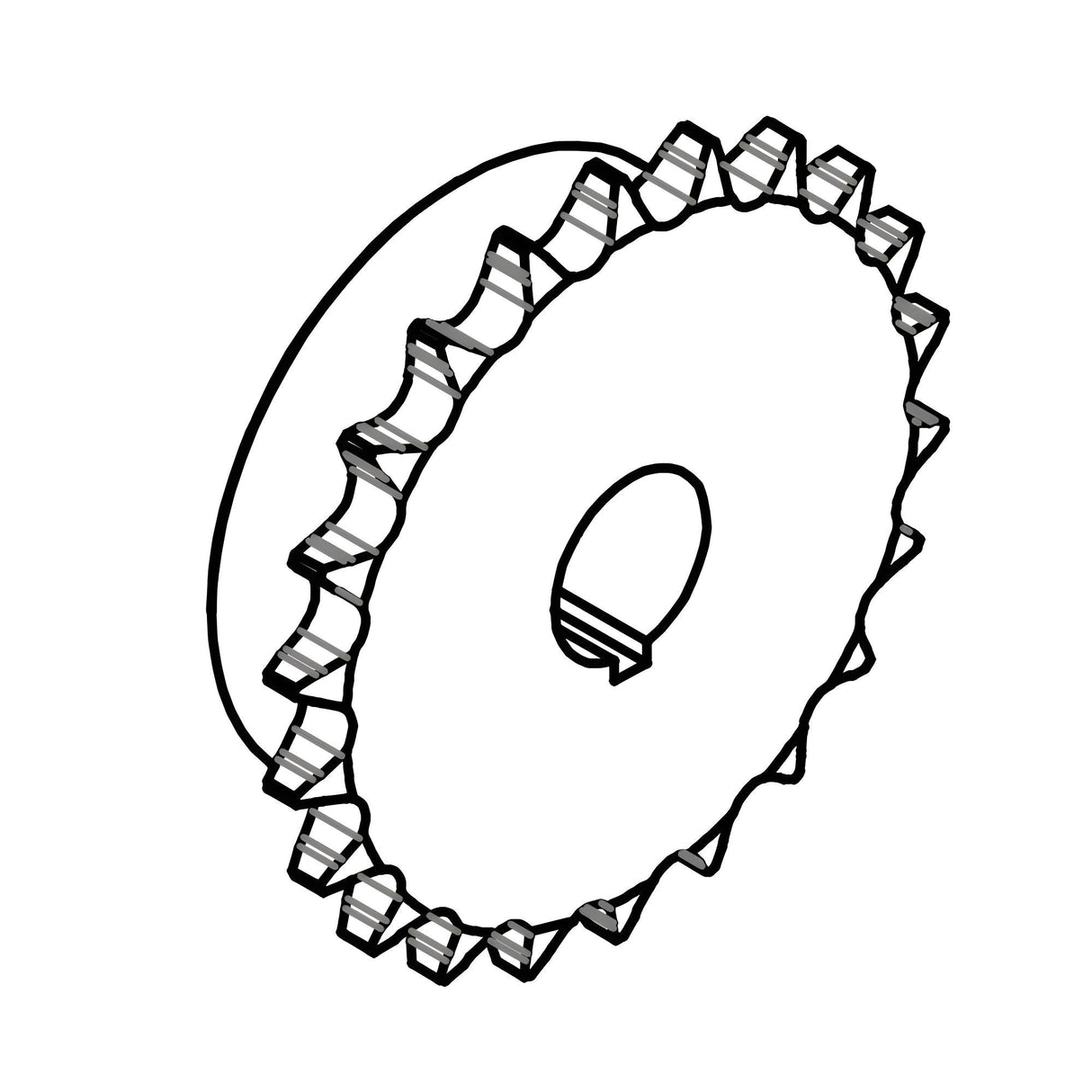 Allomatic 40B12X1 Slow Down Drive Sprocket