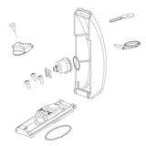 FAAC 4185045 Locking Cap Kit illustration showing all parts included