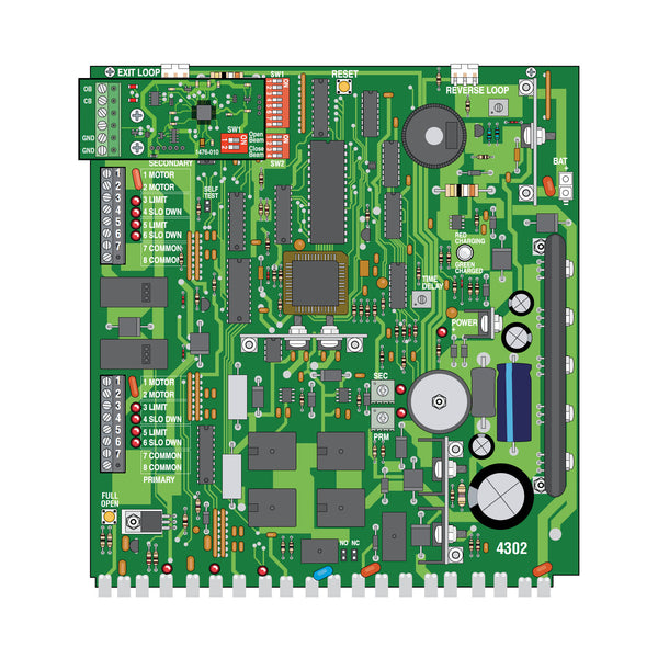 Doorking 4302-018 Circuit Board (2018 UL) | Elitegates.net – Elite