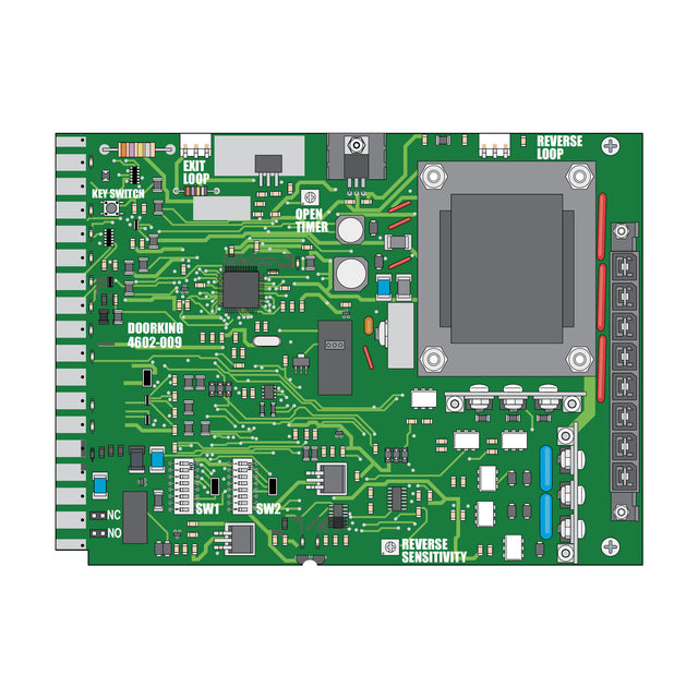 Doorking 4602-009 Circuit Board for 910, 915, 920 & 1100 Slide Gate Openers