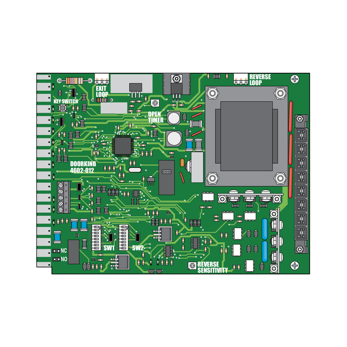 DoorKing 4602-012 Circuit Board for Models 9100 and 9150 Slide Gate Openers