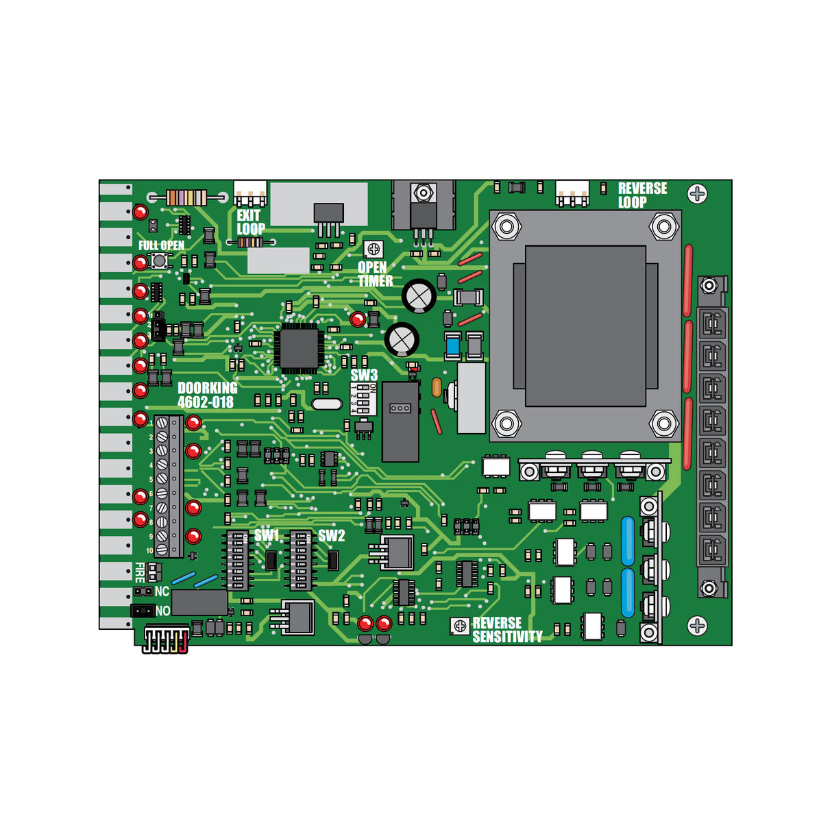 DoorKing 4602-018 Circuit Board for Models 9100 and 9150 Slide Gate Openers