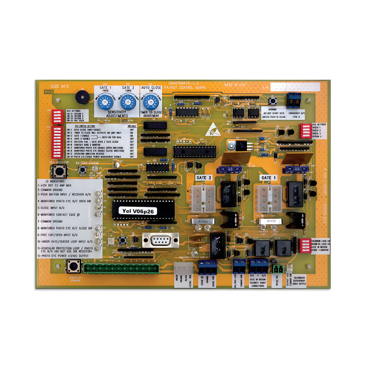 US Automatic 500026 Control Board