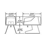 Doorking 6100 Swing Gate Opener, pad mounted, dimensions