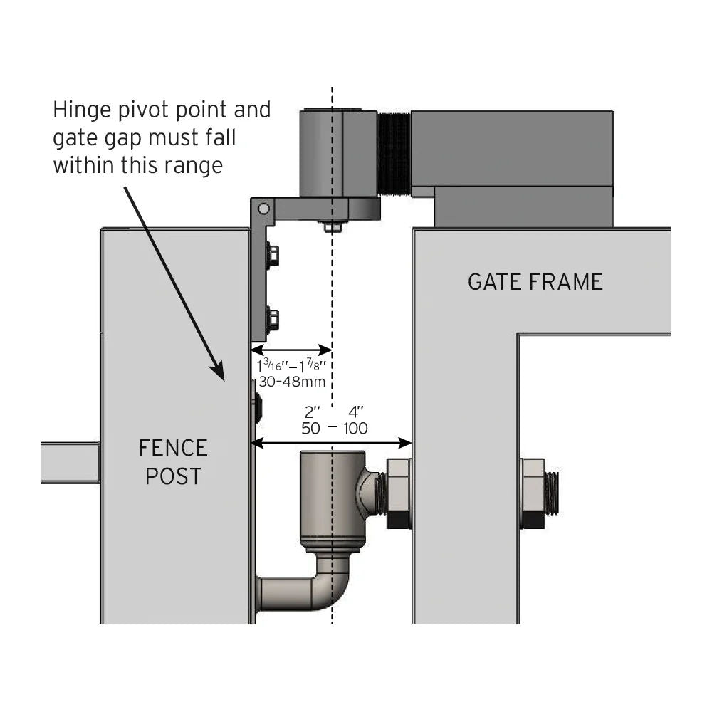 D&D 72108423 Gate Closer installation