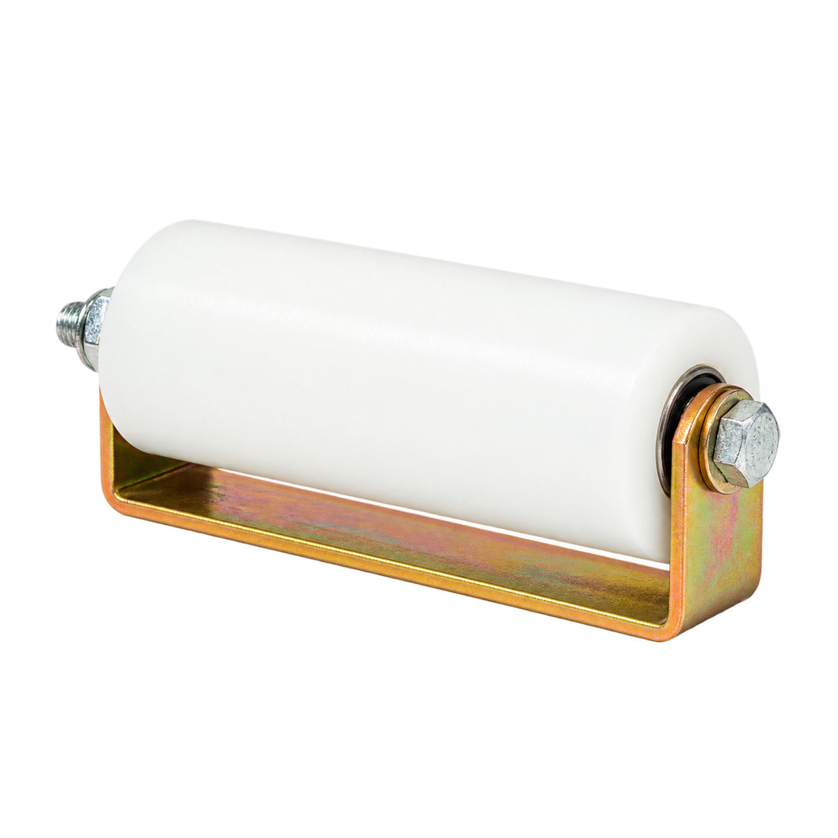 Ramset Slide Gate 6 Inch White Guide Rollers with C-Bracket | Elitegates.net