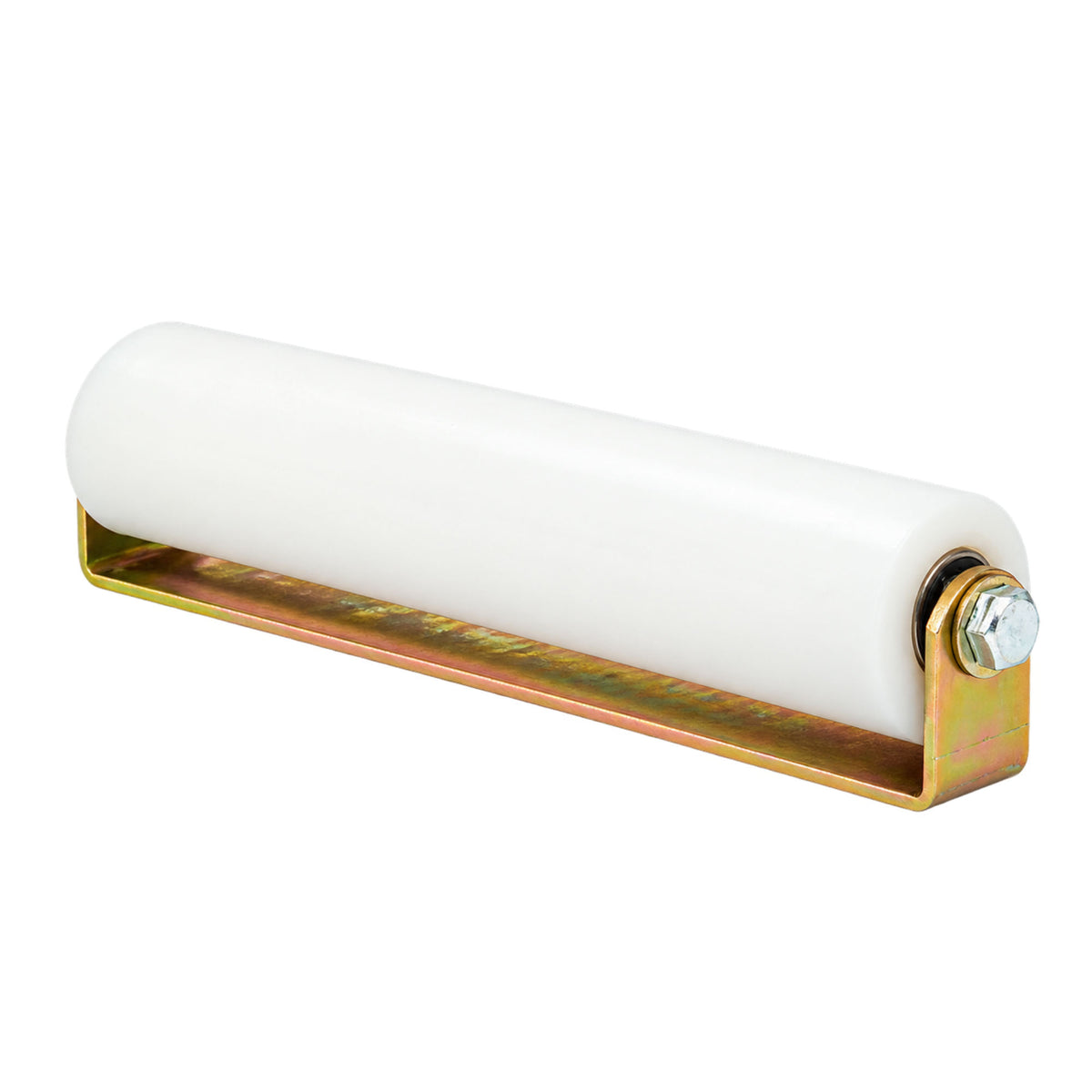 Ramset Slide Gate 12 Inch White Guide Rollers with C-Bracket | Elitegates.net