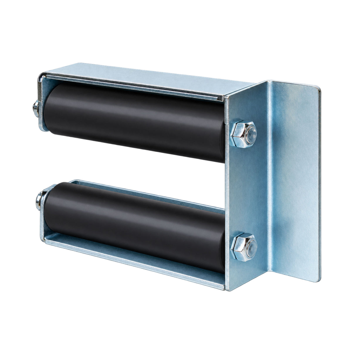 Ramset Guarded U-Bracket Gate Guide Roller, black shown horizontal | Elitegates.net