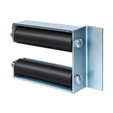 Ramset Guarded U-Bracket Gate Guide Roller, black shown horizontal | Elitegates.net