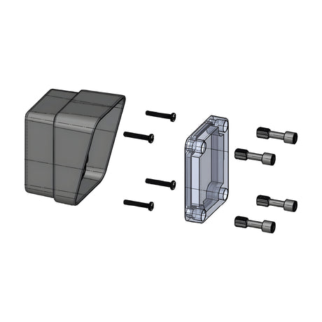 DoorKing 8080-520 Through-Beam Photoeyes, installation illustration