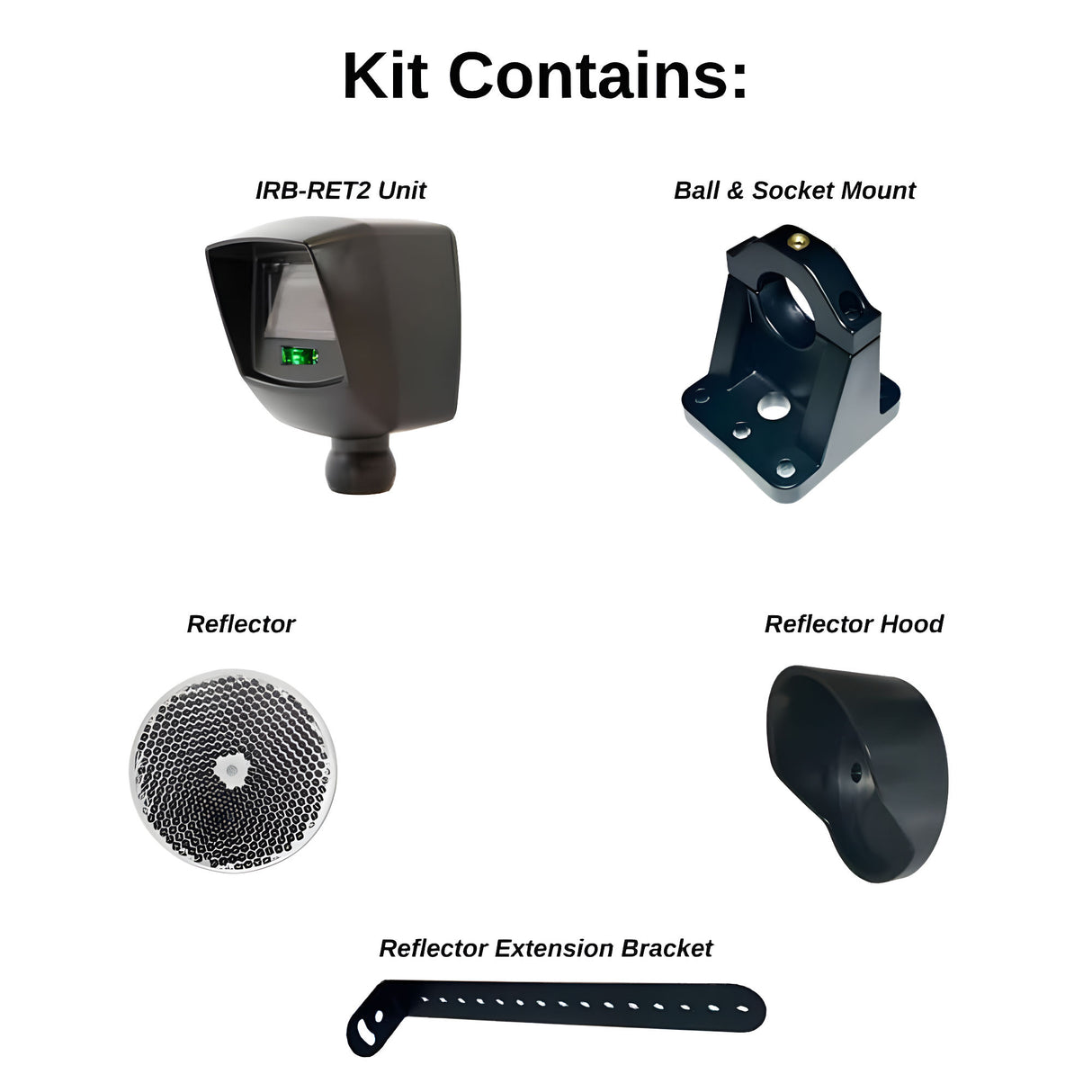 Doorking 8080-053, showing kit's parts