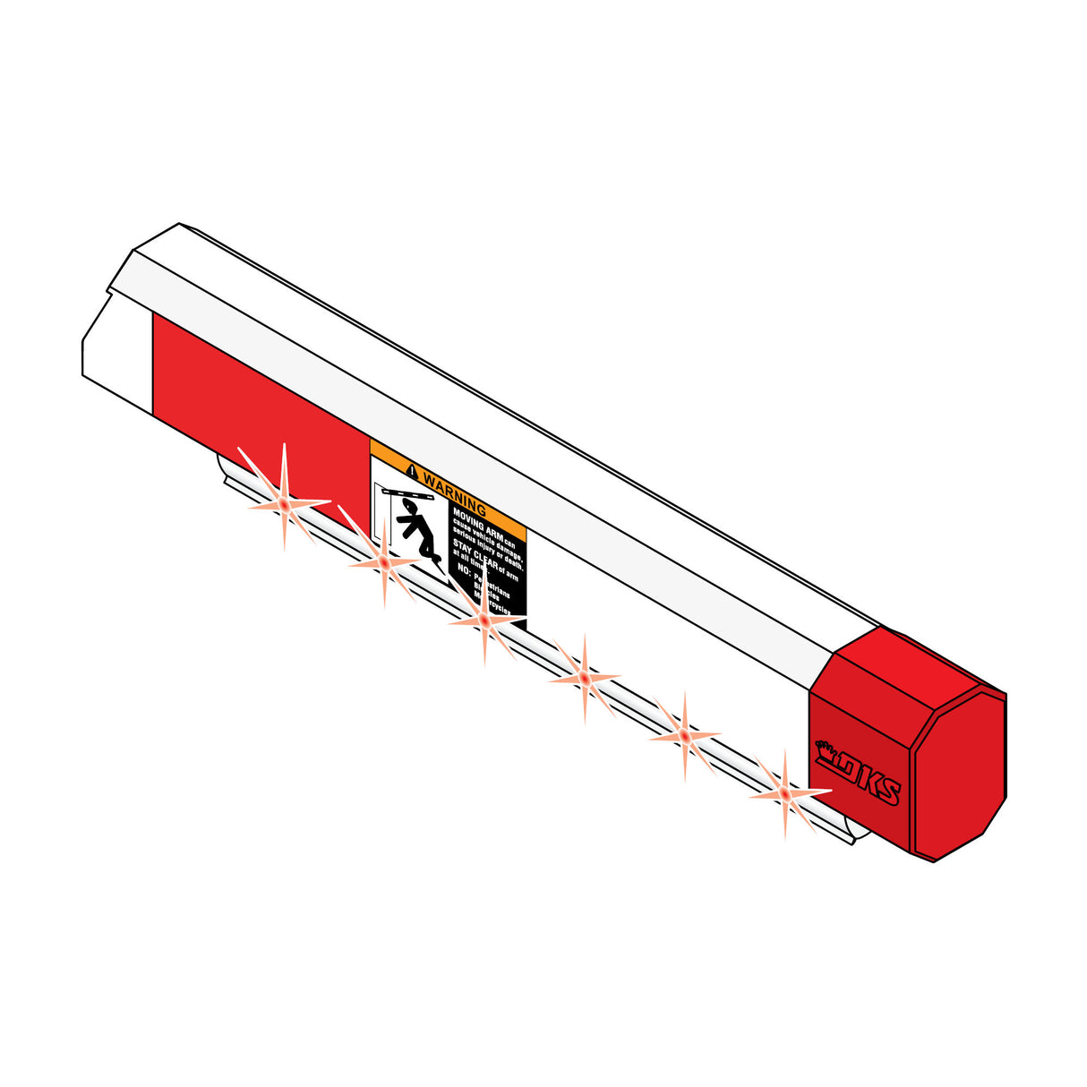 Doorking 8080-096 Reverse Edge, shown on an arm