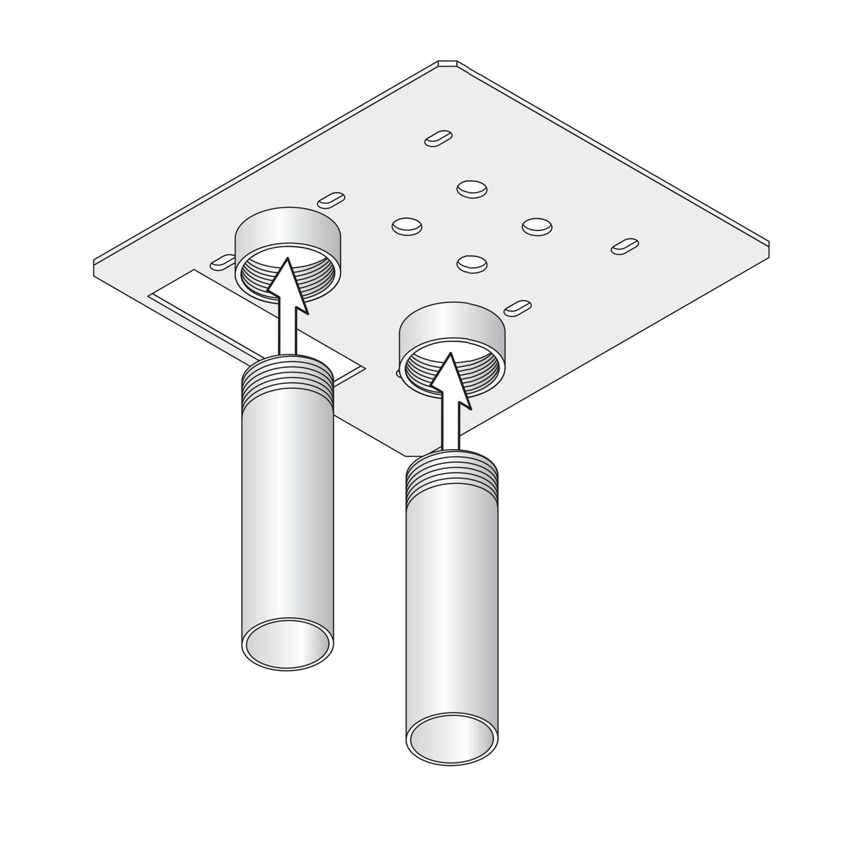 Doorking 9000-015 Post Mount Kit For Model 9000 Operators