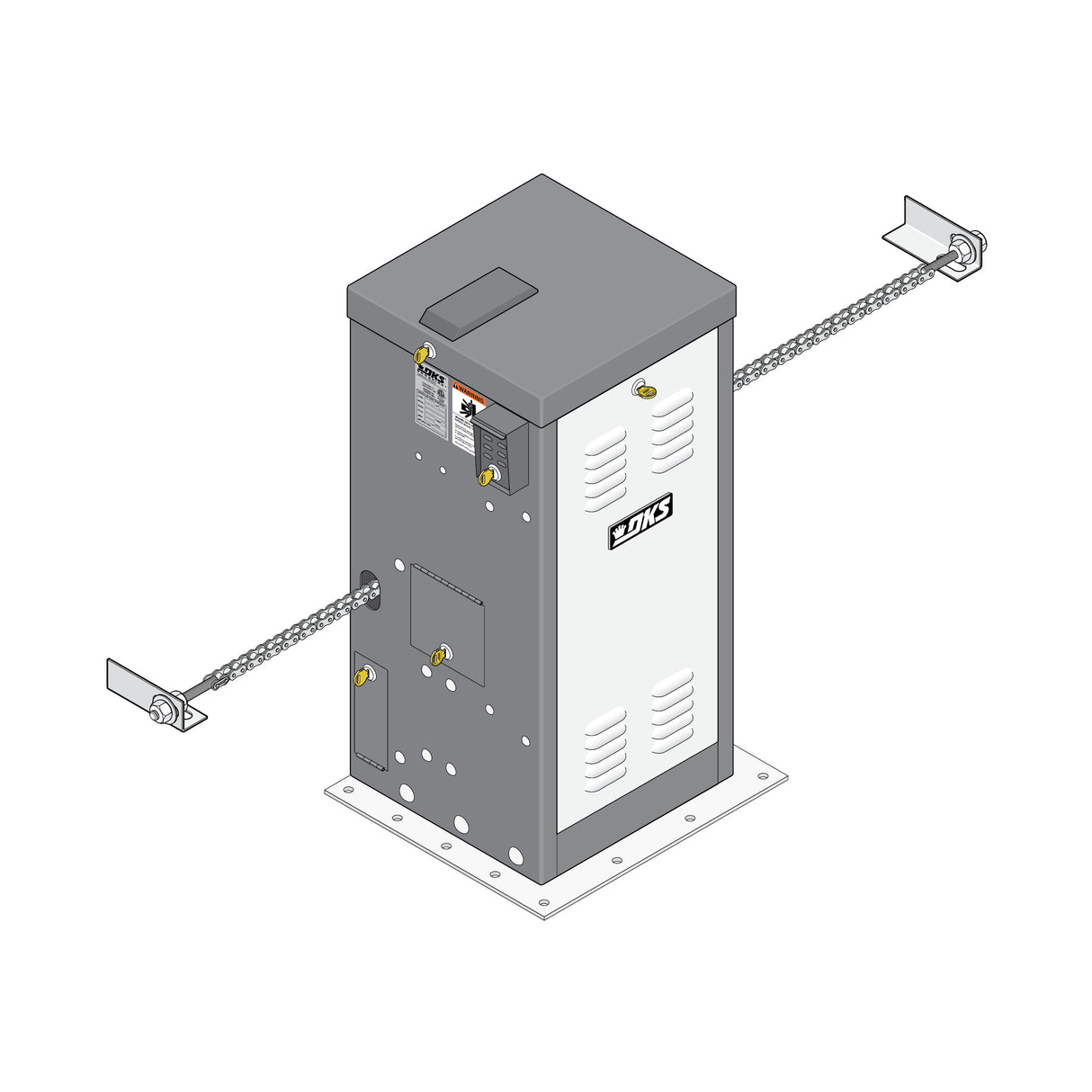 Doorking 9210 Slide Gate Operator, illustration