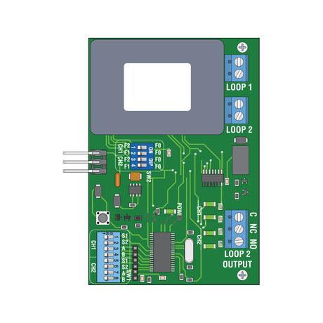 Doorking 9415-010 Dual-Channel Low Current Plug-In Loop Detector