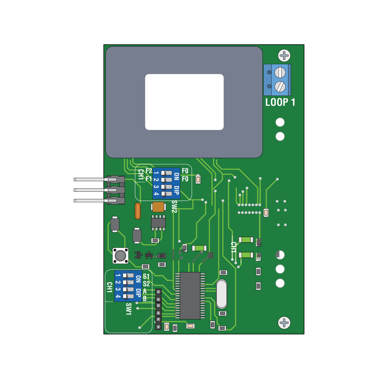 Doorking 9416-010 Single-Channel Low Current Plug-In Loop Detector