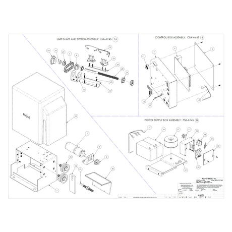 All-O-Matic SL-45DC Repair Parts & Diagram | Elitegates.net