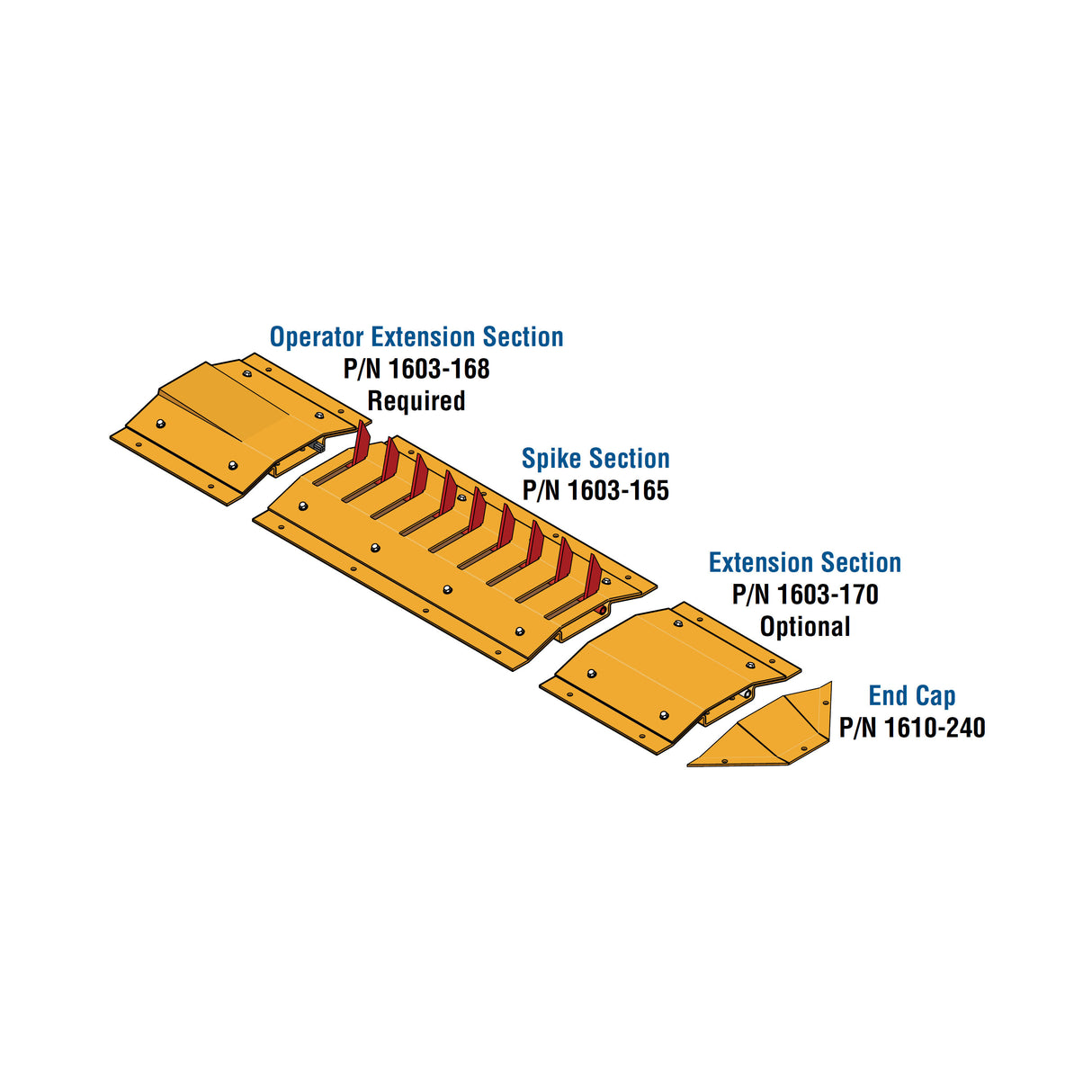 Doorking Auto Spike Assembly Illustration