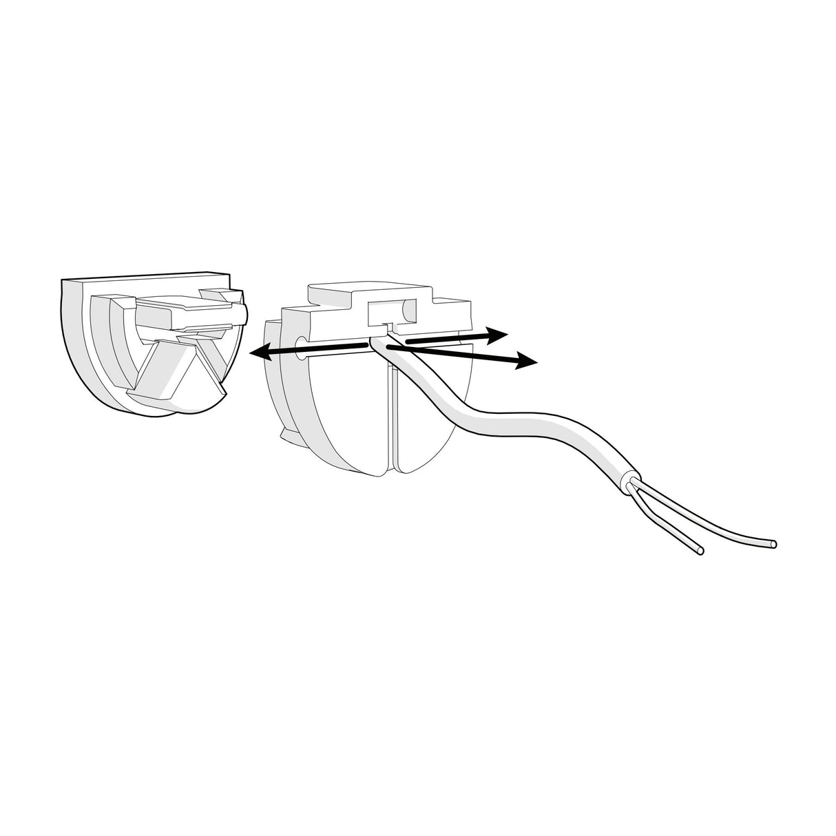 Miller Edge CPT-223 End Plugs Illustration