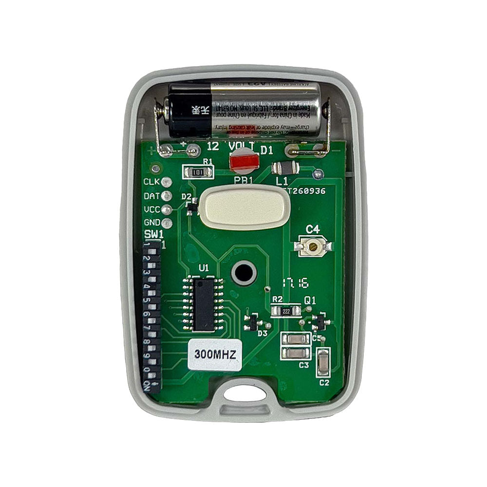 Digi-Code DC-5040 Single Button Keychain Remote (300Mhz), open cover