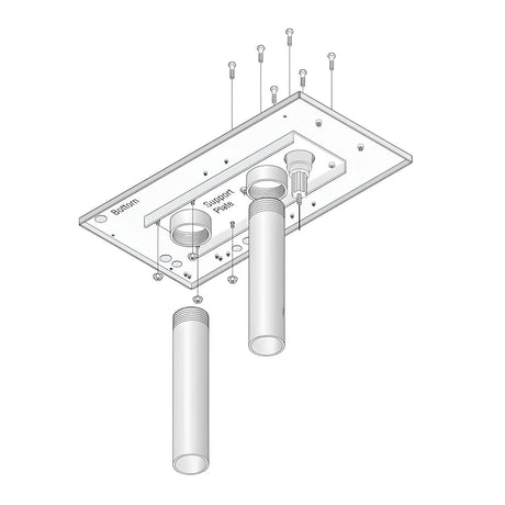 Doorking 2600-263 Post Mount Kit