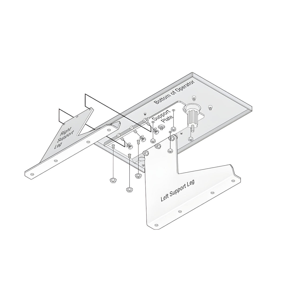 Doorking 2600-264 Pad Mount Kit