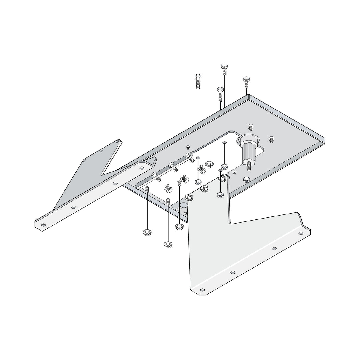 Doorking 2600-671 Pad Mount Kit for Doorking Swing Gate Openers