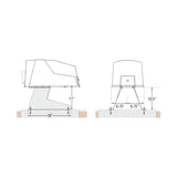 Doorking 2600-671 Pad Mount Kit, dimensions