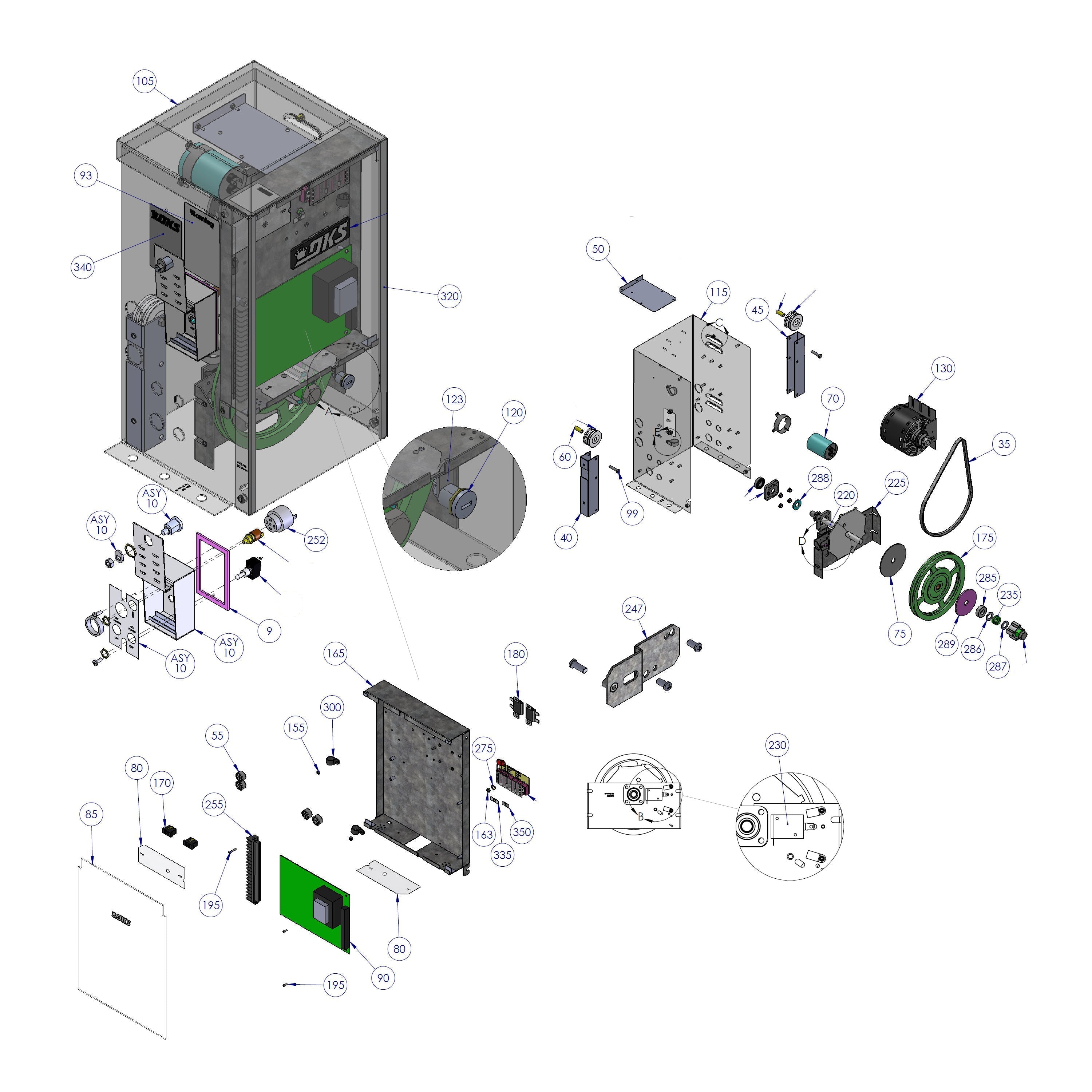 DoorKing 9100-380 Parts Diagram | Elitegates.net