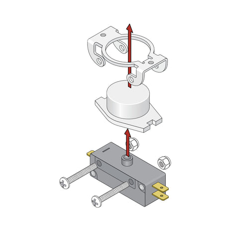 DoorKing 1814 Button Assembly for Commercial Intercoms | Elitegates.net