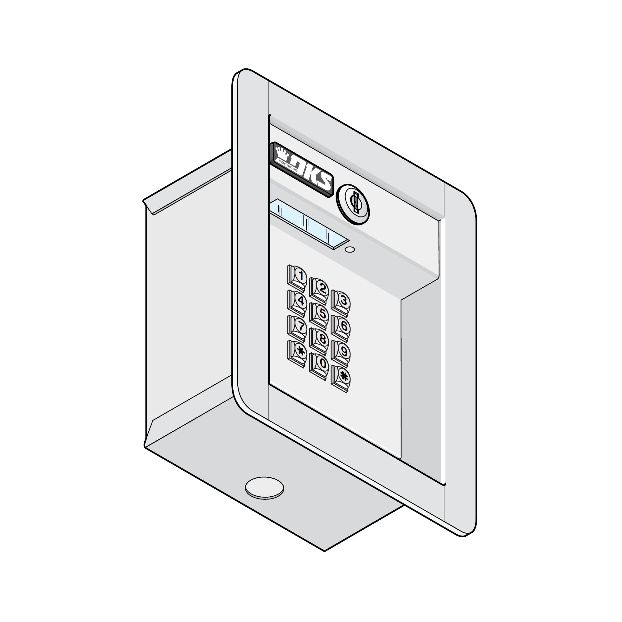 Doorking 1506-091 Flush Mount Secondary Keypad | Elitegates.net – Elite ...